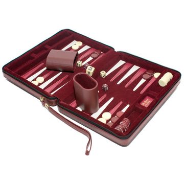 Backgammon Sets: Zipper Velour Backgammon Set